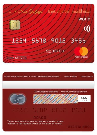 Jordan Bank of Jordan world mastercard